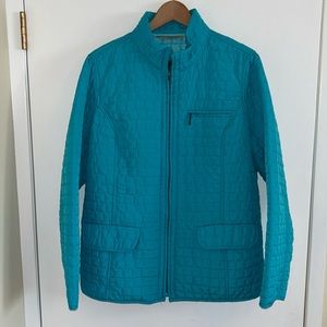 Penmans VGUC lovely teal quilted zip up jacket, lightweight